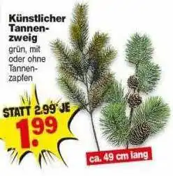 Repo Markt Künstlicher tannenzweig Angebot