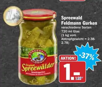 AEZ Spreewald Feldmann Gurken 720ml Glas Angebot