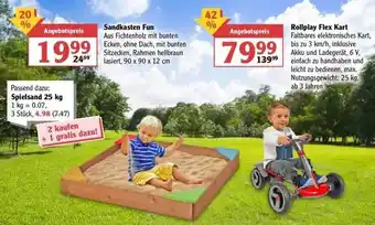 Globus Sandkasten Fun oder Rollplay Flex Kart Angebot