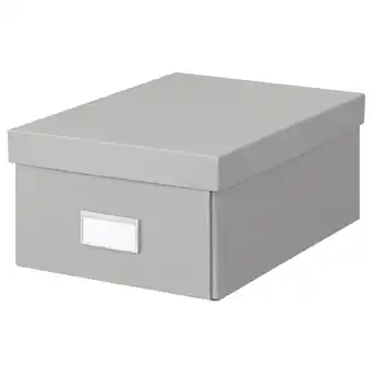 IKEA Hovkrats kasten mit deckel hellgrau 23x32x14 cm Angebot