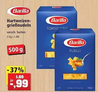 Thomas Philipps Barilla hartweizengrießnudeln Angebot