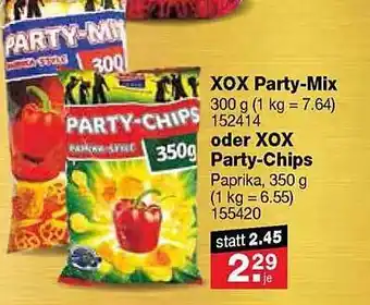 RL-Fundgrube Xox party-mix oder party-chips Angebot