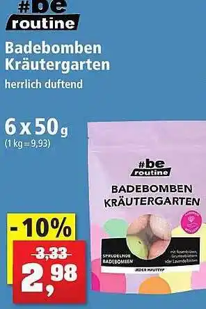 Thomas Philipps #be routine badebomben kräutergarten Angebot