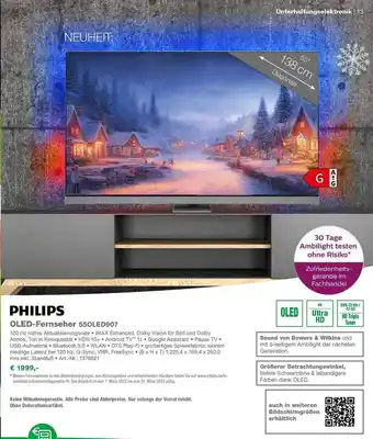 EP Philips oled-fernseher 55oled907 Angebot