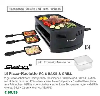 EP Steba pizza-raclette rc 6 bake & grill Angebot