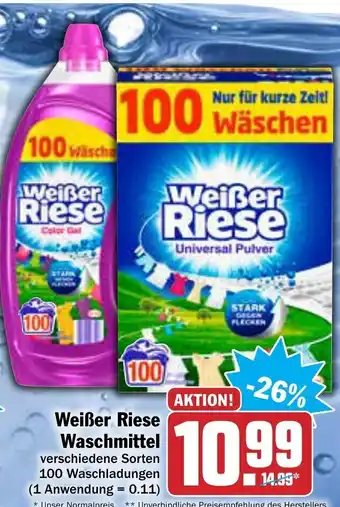 AEZ Weißer Riese Waschmittel Angebot