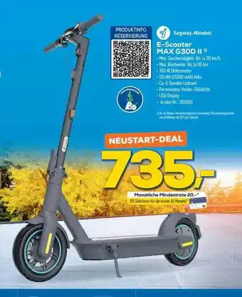 Euronics Berlet Segway-ninebot e-scooter max g30d ii Angebot