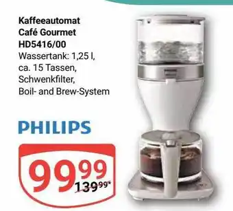 Globus Philips kaffeeautomat café gourmet hd5416-00 Angebot