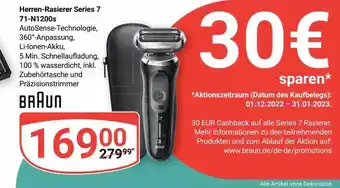 Globus Braun herren-rasierer series 7 71-n1200s Angebot