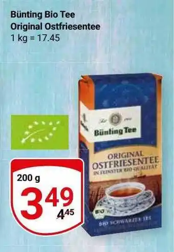 Globus Bünting bio tee original ostfriesentee Angebot