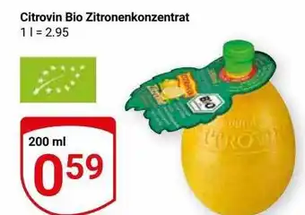 Globus Citrovin bio zitronenkonzentra Angebot