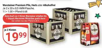 Globus Warsteiner premium pils, herb oder alkoholfrei Angebot