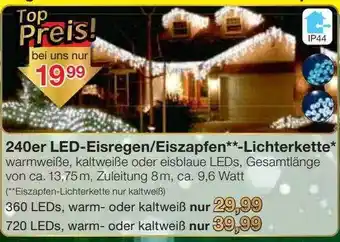 Jawoll 240er led-eisregen oder eiszapfen -lichterkette Angebot