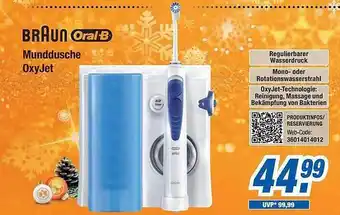 Expert Bening Braun oral-b munddusche oxyjet Angebot