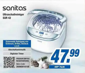 Expert Bening Sanitas ultraschallreiniger sur 42 Angebot