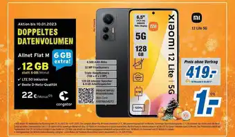 Expert Bening Xiaomi 12 lite 5g mit congstar allnet flat m Angebot