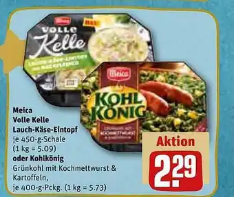 REWE Kaufpark Meica volle kelle lauch-käse-eintopf oder kohlkönig Angebot