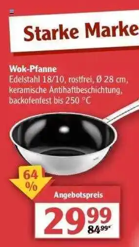 Globus Wok Pfanne Angebot