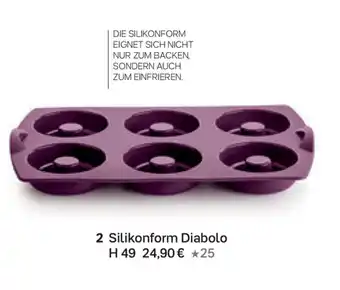 Tupperware 2 Silikonform Diabolo Angebot