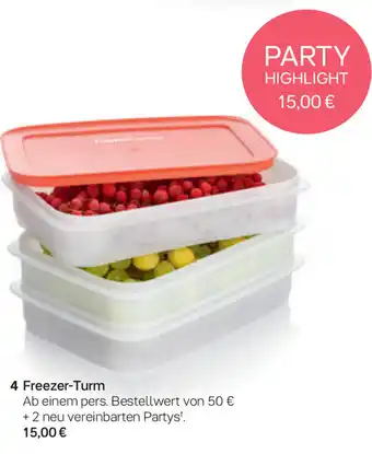 Tupperware 4 Freezer Trum Angebot