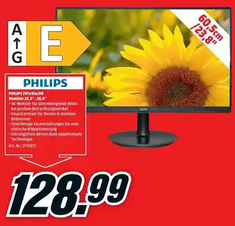 MediaMarkt Philips 241v8la/00 Monitor 22,3" -26,9" Angebot