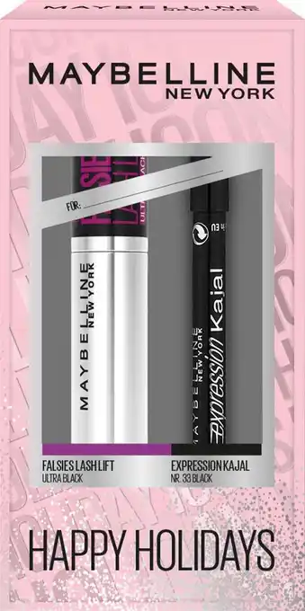 dm drogerie Maybelline new york mascara + kajal set happy holidays falsies lift Angebot