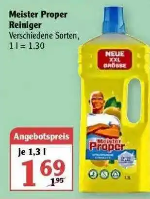 Globus Meister Proper Reiniger 1,3L Angebot