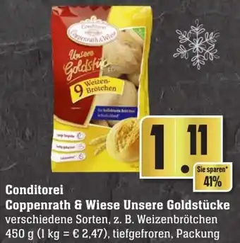 Edeka Neukauf Conditorei Coppenrath & Wiese Unsere Goldstücke 450 g Packung Angebot