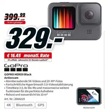 MediaMarkt GoPro Hero9 Black Actioncam Angebot