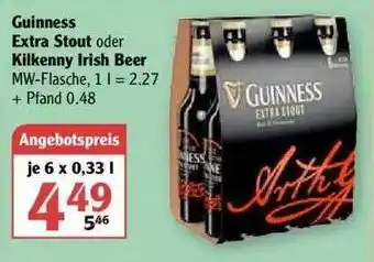 Globus Guinness Extra Stout Oder Kilkenny Irish Beer Angebot