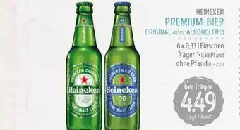 Edeka Struve Heineken premium-bier original oder alkoholfrei Angebot