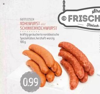 Edeka Struve Gutfleisch kohlwurst oder schinkenkochwurst Angebot