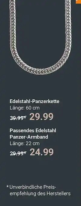 Globus Edelstahl-panzerkette oder passendes edelstahl panzer-armband Angebot