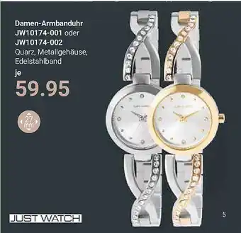 Globus Just watch damen-armbanduhr jw10174-001 oder jw10174-002 Angebot