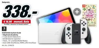 MediaMarkt Nintendo Switch OLED + Big Brain Academy Angebot