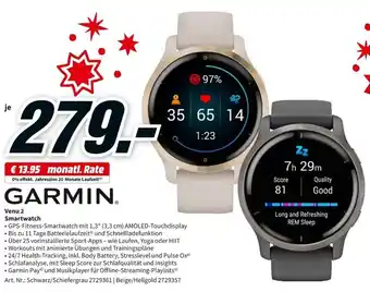 MediaMarkt Garmin Venu 2 Smartwatch Angebot