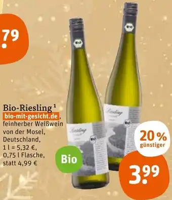 tegut Bio Riesling 0,75 L Flasche Angebot