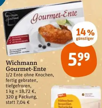 tegut Wichmann Gourmet Ente 320 g Packung Angebot