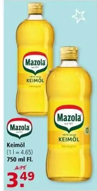 Multi Markt Mazola keimöl Angebot