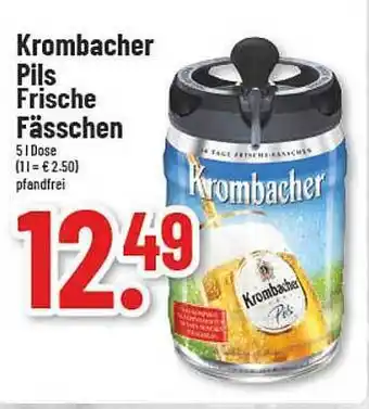 trinkgut Krombacher pils frische fässchen Angebot