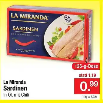 Zimmermann La miranda sardinen Angebot