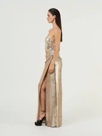 Unger-Fashion.com Halston heritage halston - pailletten-abendkleid 'adriana' gold Angebot