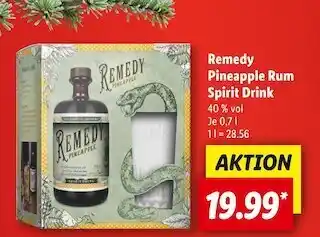 Lidl Remedy pineapple rum Angebot