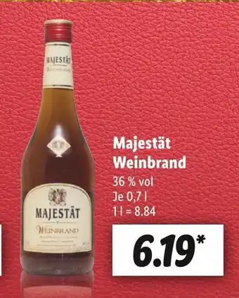 Lidl Majestät weinbrand Angebot