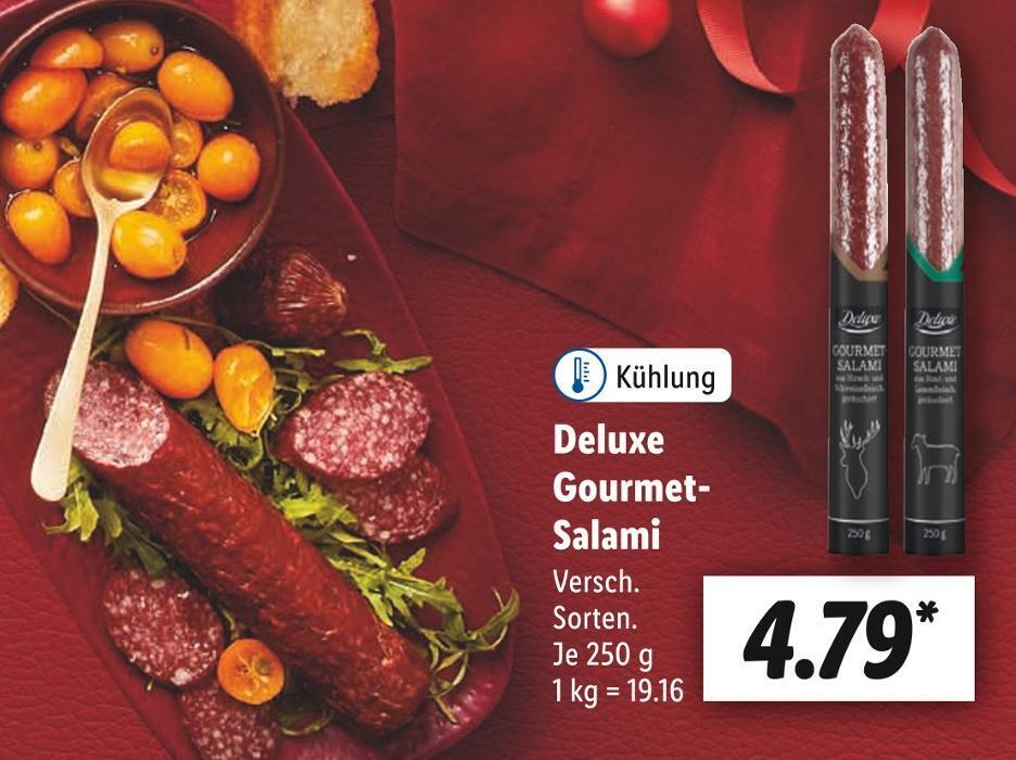 Deluxe gourmetsalami Angebot bei Lidl