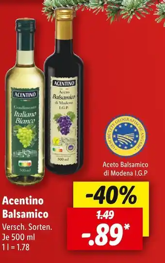 Lidl Acentino balsamico Angebot