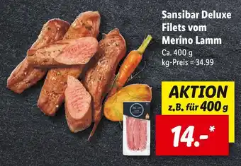 Lidl Sansibar deluxe filets vom merino lamm Angebot