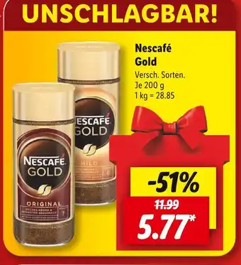 Lidl Nescafé gold Angebot