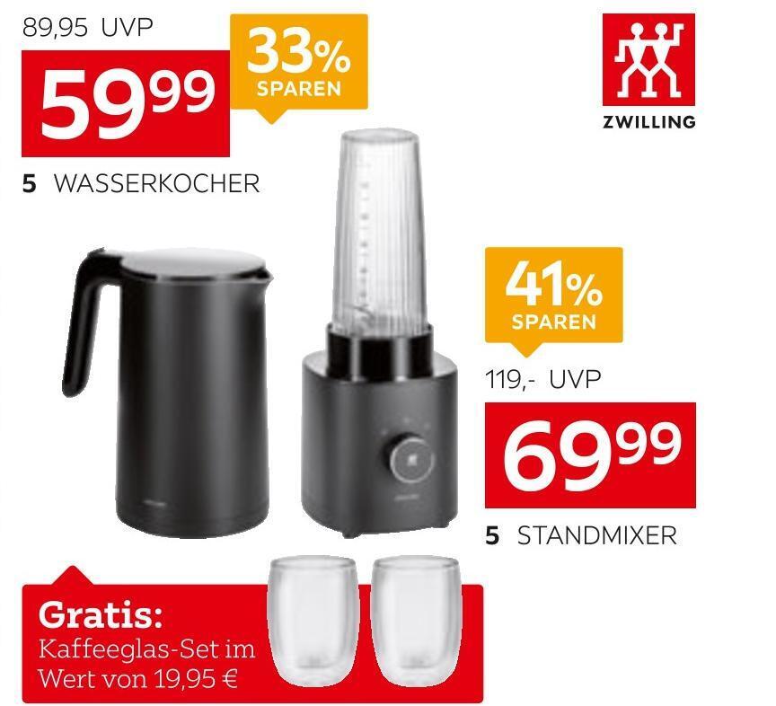 Zwilling standmixer oder wasserkocher „enfinigy“ Angebot bei XXXLutz