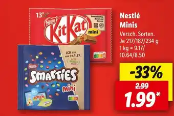 Lidl Nestlé minis Angebot